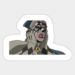 JoJo Style "Sorrow" Shock Cartoon (Emily Dyer) Sticker